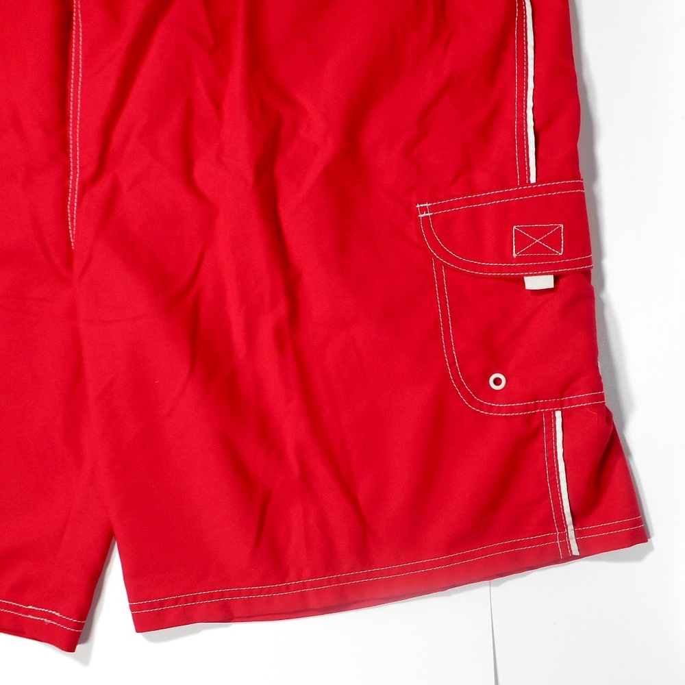 Open Trails Mens XL 2XL Red Swim Trunks Board Shorts Mesh Liner NWT